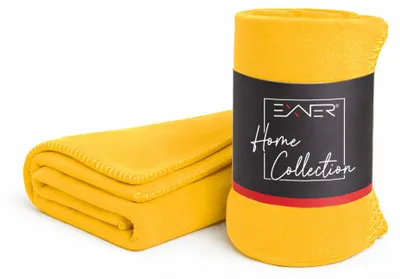 Produktbild von Polar Fleecedecke gelb 130 x 160 cm   : gelb : 100% Polyester fleece