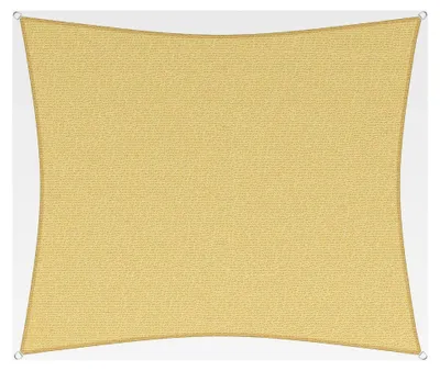 Produktbild von Professionelles Sonnensegel, 6 x 5,5 m, Rechteck, wind- und wasserdurchlässig, beige