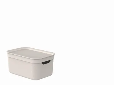 Immagine prodotto di ROTHO Aufbewahrungsbox "Alvra" 5 l Warm beige – 6er Vorteilset
