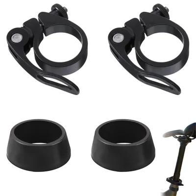 Productafbeelding van Set van 2 fiets zadelklemmen 31,8 mm met 2 stofkappen