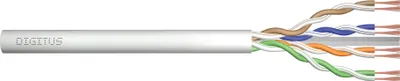 Produktbild von DIGITUS CAT 6 U/UTP Twisted Pair Roh-Patchkabel, 100m, grau