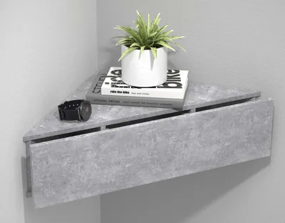Produktbild von VCM Nachtschrank | Wandschublade | Wandboard | Eckregal |Nachttisch | Maße ca. H. 15 x B. 60 x T. 43 cm - Usal S