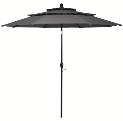 Image de Parasol de terrasse - Parasol de jardin - Parasol de marché - Parasol d'extérieur - Parasol de piscine - Diamètre : 3,05 mètres