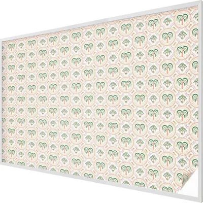 Obrázek produktu pro Vitrážová fólie na okno - 146x200 cm - vitrážový vzor - neprůhledná dekorativní fólie na ochranu soukromí - samolepicí, ochrana proti UV záření - exotické palmy