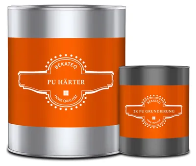 Produktbild von BEKATEQ 2K PolyurethanGrundierung farblos 2 x1kg lösemittelfrei für innen & aussen Asphalt & Bitumenböden sowie Beton, Stein, Estrich, Fliesen, BK-636PU