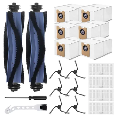 Zubehörset für Eufy C10, 2 Rollbürsten, 4 HEPA-Filter, 6 Seitenbürsten