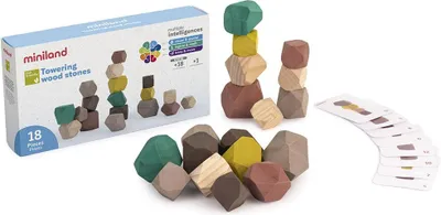 Produktbild von Miniland Stapelsteine Lernspielzeug Holz