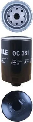Immagine prodotto di Filtro olio avvitabile Ø 93,4 mm MAHLE adatto, tra l'altro, per FENDT Farmer