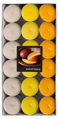 Produktbild von Conpax Teelichter - Mega-Pack - 36x - Mango-Papaya - 4,5 U