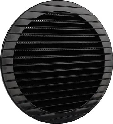 Produktbild von Lüftungsgitter Insektenschutz Kunststoffgitter Abluftgitter Belüftung Gitter schwarz Ø 160 mm