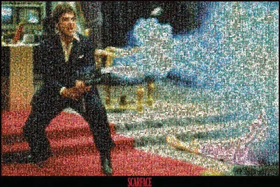 Produktbild von Scarface Poster Mosaik  86 x 61 cm
