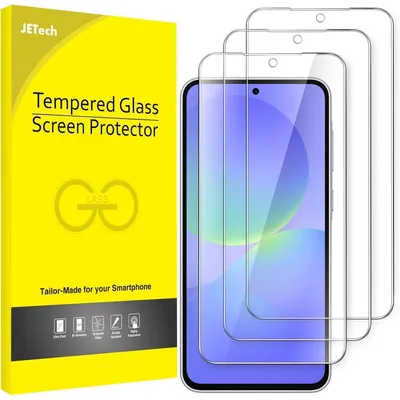 Immagine prodotto di Pellicola protettiva in vetro temperato 9H per Samsung Galaxy A36 5G, antigraffio, trasparente HD, confezione da 3 pezzi