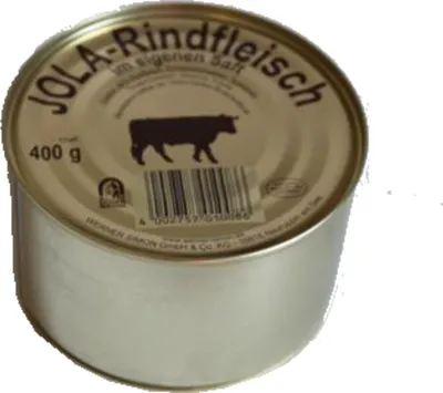 Produktbild von Jola Rindfleisch im eigenem Saft 400g Dose