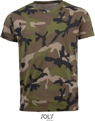 Produktbild von SOLs 01188 | Mens Camo / Tarn Herren T-Shirt - Farbe: Camo - Größe: XL