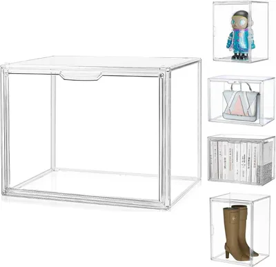 Produktbild von Acryl Vitrine transparent, 45 x 33 x 33 cm, für Sammlerfiguren