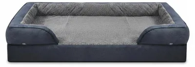 Produktbild von InAndOutdoorMatch - Orthopädisches Hundebett - Dunkelgrau, KI-generiertes Bild