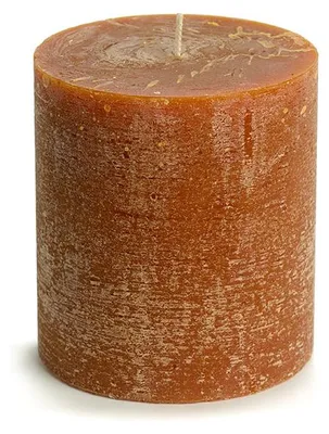 Produktbild von Rustik Lys Rustikale Stumpenkerze – Kastanienbraun – 10 × 11 cm
