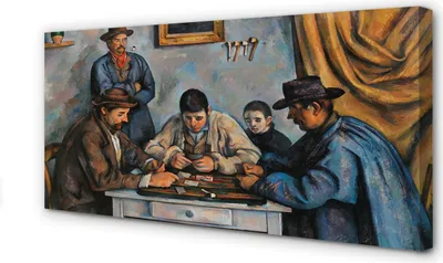 Produktbild von Leinwandbild 120x60 Wandkunst Art Kartenspiel