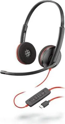 Immagine prodotto di POLY Blackwire C3220 Cuffia cablata Telefono/Musica USB Tipo C Nero, Rosso