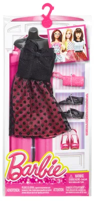 Produktbild von Barbie Mode Bekleidungsset Sommerkleid Cocktailkleid Schuhe und Tasche