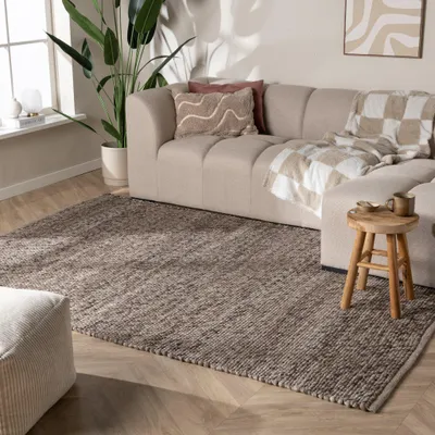 Produktbild von Volero - Wollteppich - Feline Braun Meliert - 140x200 cm - Wohnzimmer, Esszimmer, Schlafzimmer - Klassik, Ländlich, Modern, Skandinavisch
