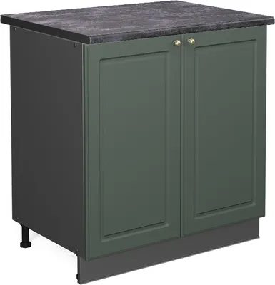 Zdjęcie produktu dla Szafki kuchenne Vicco Fame-Line Green Gold Country/Antracyt 80 cm blat roboczy Antracyt, Model 46882
