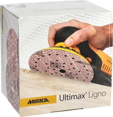Produktbild von Mirka Ultimax Ligno Ø 150mm Schleifscheiben Klett Multifit, Korn 120 , 100 Stk
