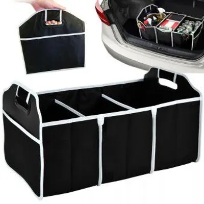 Immagine prodotto di Organizer per auto, borsa da bagagliaio con 3 scomparti, nera