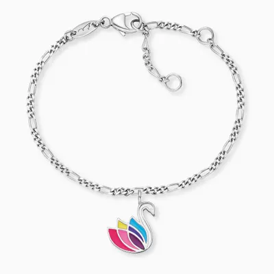 Produktbild von Herzengel HEB-SWAN Mädchen Armband Schwan Silber 15 cm