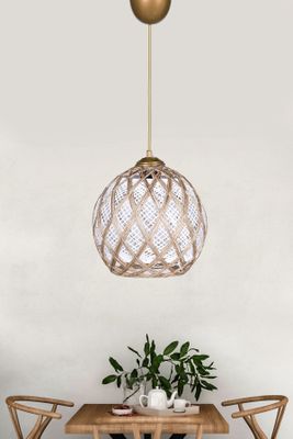 Opviq, HM024- HM024HMY, Weiß, Kronleuchter, Metallkörper