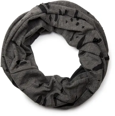 Produktbild von styleBREAKER Loop Schal im Destroyed Vintage used Look mit Rissen, Schlauchschal, Tuch, Uni 01018078