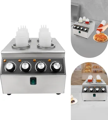 Produktbild von Soßenwärmer Elektrischer Soßenwärmemaschine mit 4*Auspressflasche