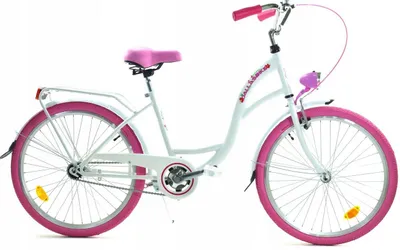 Zdjęcie produktu dla Rower Dallas City Junior 24" 1spd - biały z różem