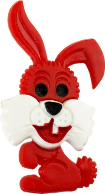 Produktbild von Anstecker - Hase - rot - DDR Anstecknadel