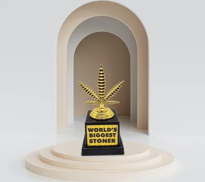 Immagine prodotto di Mad Monkey 2000018 Mad Monkey - TROPHÄE "World's Biggest Stoner"