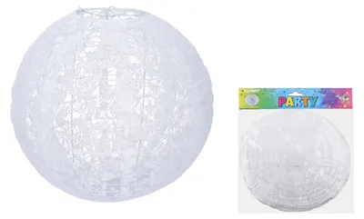Image de Lanterne Boule 30 Cm - Fleur