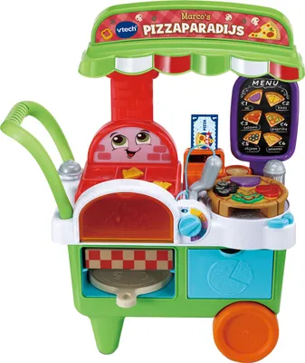Image de VTech Marco's Pizzaparadijs, 3 ans, sons, fonction parlante, AA, plastique, multicolore