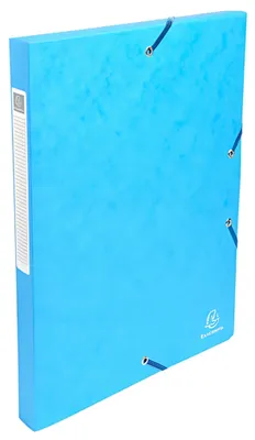 Image de Boîte d'archives Exabox dos 25mm avec étiquette en carton Manila 600g Nature Future, DIN A4 Turquoise