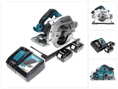 Image de Scie circulaire sans fil Makita DHS 900 RF2 36 V (2x 18 V) 235 mm sans balais + 2 batteries 3,0 Ah + chargeur
