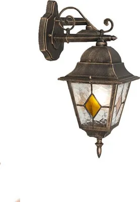 Produktbild von QAZQA - Landhaus I Vintage Schicke Vintage Außen Wandlaterne Bronze inkl. Wifi A60 - Antigua I Außenbeleuchtung - Stahl Quadratisch - LED geeignet E27