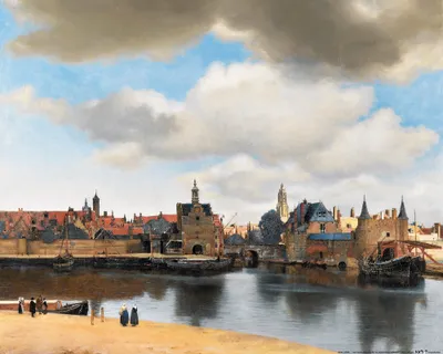 Produktbild von Johannes Vermeer Kunstdruck Bild - Ansicht Von Delft, 1660-1661 (40 x 50 cm)