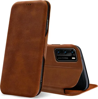 Immagine prodotto di Custodia a conchiglia per Huawei P40 Custodia a libro Custodia per telefono cellulare con slot per schede Copertura protettiva premium