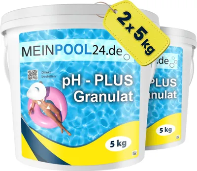 Produktbild von 2x5kg ph-Plus Granulat Erhöher Heber Pool Schwimmbad Wasserpflege Poolchemie heben