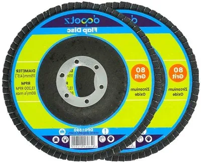 Obrázek produktu pro Brusné listy z oxidu hlinitého – brusné listy na kov – 115 mm, zrnitost 80 – modré