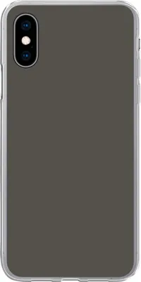 Produktbild von MuchoWow® Handyhülle Schutzhülle Hülle für Telefoonhoesje iPhone X Grau - Farben - Einfarbig Silikon Softcase Handy Hülle - Handyhülle