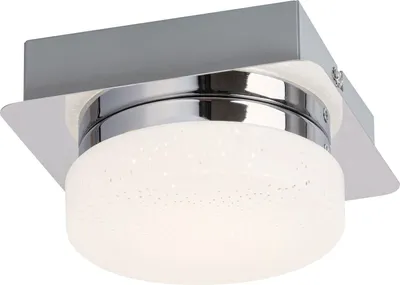 Image de Rabalux 5661 Spot de plafond Hilary, 5 W, 4000 K, 400 lm, blanc argenté, blanc neutre, style moderne, 13 x 13 cm