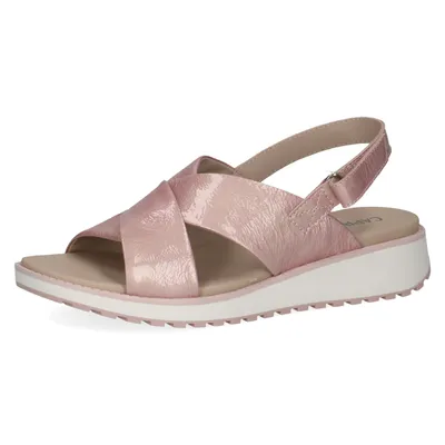 Produktbild von Caprice Damen Sandale Slingback Kreuzriemen Keilabsatz 9-28703-42, Größe:38 EU, Farbe:Rosa