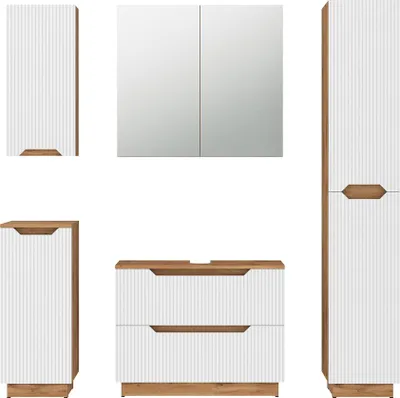 Immagine prodotto di Set di mobili da bagno Vicco Lotta Bianco 5 parti, Model 59529