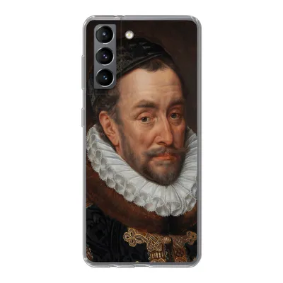 Produktbild von MuchoWow® Handyhülle Schutzhülle Hülle für Samsung Galaxy S21 Wilhelm von Oranien - Gemälde von Adriaen Thomasz. Silikon Softcase Handy Hülle - Softcase
