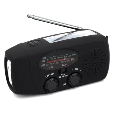 Produktbild von 2000mAh Notfall Solar Handkurbel AM FM NOAA Wetter Radio LED Licht USB Ladegerät Outdoor